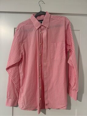 Southern Proper Pink Gingham Button-Down Shirt